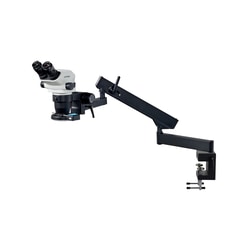 UNITRON&nbsp;Z645 Zoom Stereo Microscope, Binocular, Articulating Arm Stand, 0.5X Aux Objective